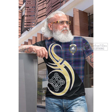 Nevoy Tartan Cotton T-shirt with Family Crest and Celtic Symbol Style Men's Shirt - Tartan Vibes Clothing