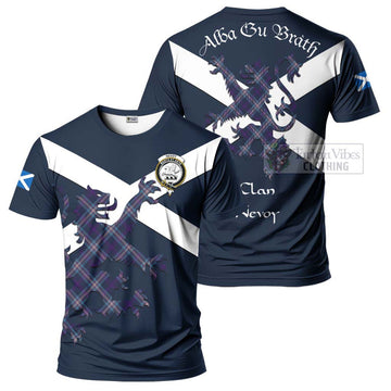 Nevoy Tartan Lion Rampant T-Shirt Proudly Display Your Heritage with Alba Gu Brath and Clan Name Kid's Shirt - Tartan Vibes Clothing