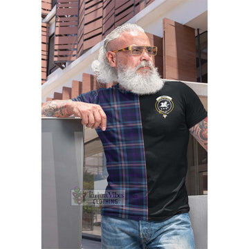Nevoy Tartan Cotton T-shirt with Family Crest and Half Of Me Style Men's Shirt - Tartan Vibes Clothing
