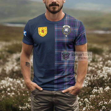 Nevoy Tartan T-Shirt Alba with Scottish Lion Royal Arm Half Style - Tartan Vibes Clothing