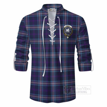 Nevoy Tartan Ghillie Kilt Shirt with Family Crest DNA In Me Style - Tartan Vibes Clothing