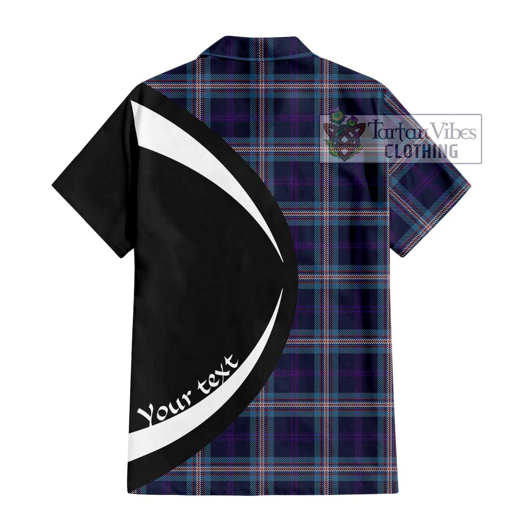 Nevoy Tartan Hawaiian Shirt with Family Crest Circle Style - Tartan Vibes Clothing