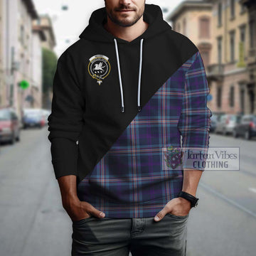 Nevoy Tartan Hoodie with Family Crest and Military Logo Style - Tartan Vibes Clothing