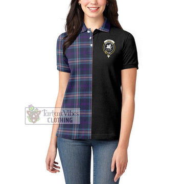Nevoy Tartan Women's Polo Shirt with Family Crest and Half Of Me Style - Tartan Vibes Clothing