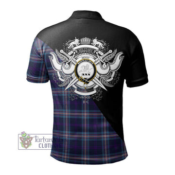 Nevoy Tartan Polo Shirt with Family Crest and Military Logo Style - Tartan Vibes Clothing