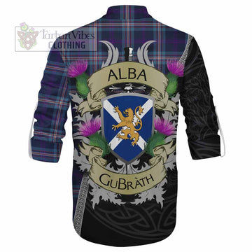 Nevoy Tartan Family Crest Ghillie Kilt Shirt Lion Rampant Royal Thistle Shield Celtic Inspired - Tartan Vibes Clothing