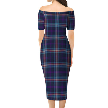 Nevoy Tartan Off Shoulder Lady Dress - Tartan Vibes Clothing
