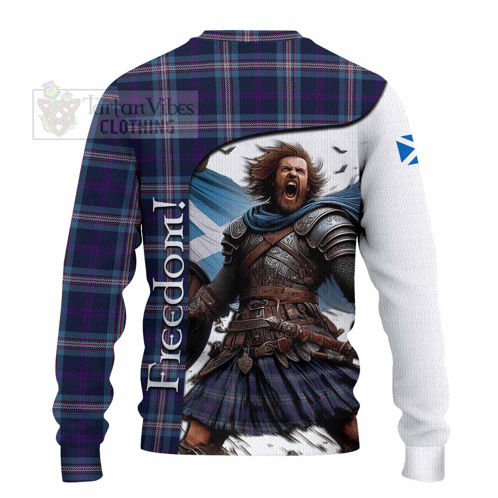 Nevoy Crest Tartan Knitted Sweater Inspired by the Freedom of Scottish Warrior - Tartan Vibes Clothing