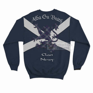 Nevoy Tartan Lion Rampant Sweatshirt Proudly Display Your Heritage with Alba Gu Brath and Clan Name - Tartan Vibes Clothing