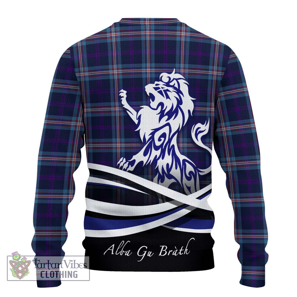 Nevoy Tartan Ugly Sweater with Alba Gu Brath Regal Lion Emblem - Tartan Vibes Clothing