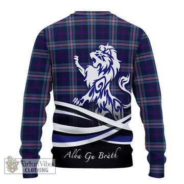 Nevoy Tartan Ugly Sweater with Alba Gu Brath Regal Lion Emblem - Tartan Vibes Clothing