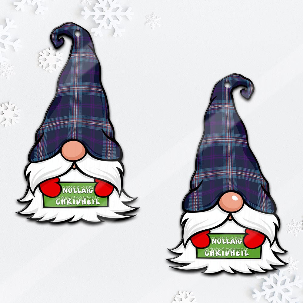 Nevoy Gnome Christmas Ornament with His Tartan Christmas Hat - Tartan Vibes Clothing