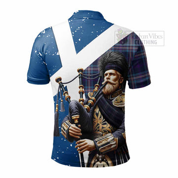 Nevoy Tartan Polo Shirt with Family Crest Scottish Bagpiper Vibes - Tartan Vibes Clothing