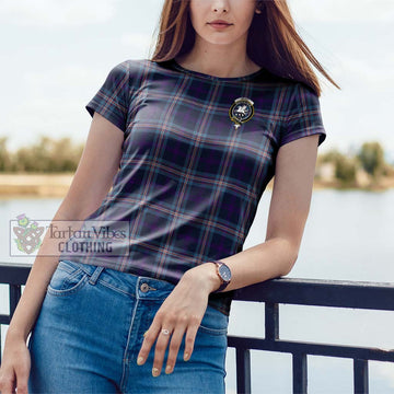 Nevoy Tartan Cotton T-Shirt with Family Crest - Tartan Vibes Clothing