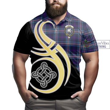Nevoy Tartan Polo Shirt with Family Crest and Celtic Symbol Style - Tartan Vibes Clothing