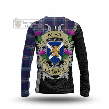 Nevoy Tartan Family Crest Long Sleeve T-Shirt Lion Rampant Royal Thistle Shield Celtic Inspired - Tartan Vibes Clothing