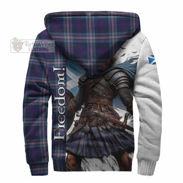 Nevoy Crest Tartan Sherpa Hoodie Inspired by the Freedom of Scottish Warrior - Tartan Vibes Clothing