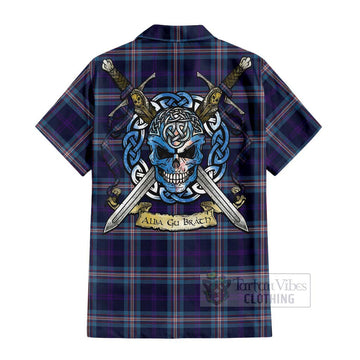 Nevoy Tartan Hawaiian Shirt with Family Crest Celtic Skull Style - Tartan Vibes Clothing