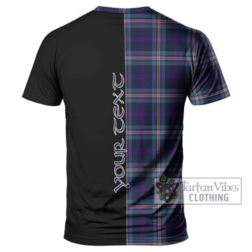 Nevoy Tartan T-Shirt with Family Crest and Half Of Me Style - Tartan Vibes Clothing