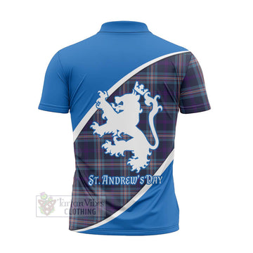 Nevoy Family Crest Tartan Zipper Polo Shirt Celebrate Saint Andrew's Day in Style - Tartan Vibes Clothing