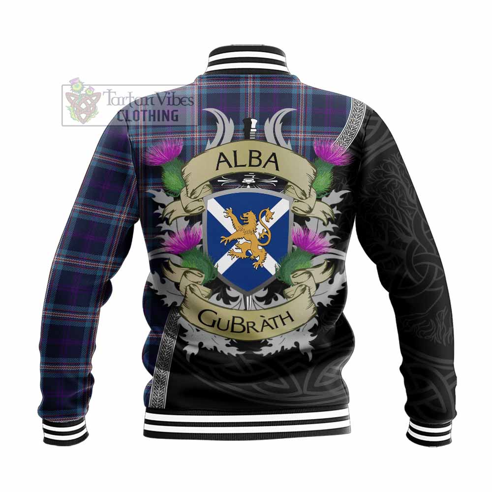 Nevoy Tartan Family Crest Baseball Jacket Lion Rampant Royal Thistle Shield Celtic Inspired - Tartan Vibes Clothing