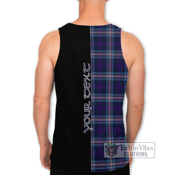 Nevoy Tartan Men's Tank Top with Family Crest and Half Of Me Style - Tartan Vibes Clothing
