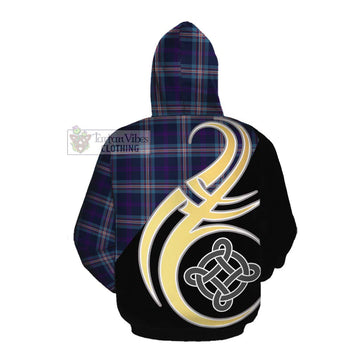 Nevoy Tartan Cotton Hoodie with Family Crest and Celtic Symbol Style Pullover Hoodie - Tartan Vibes Clothing