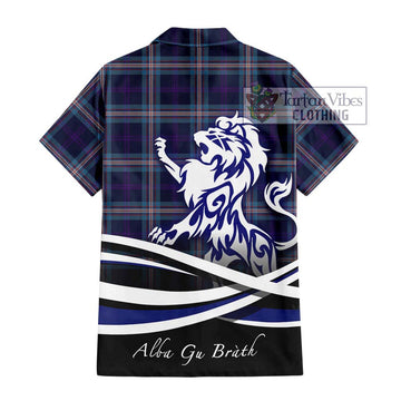 Nevoy Tartan Hawaiian Shirt with Alba Gu Brath Regal Lion Emblem - Tartan Vibes Clothing
