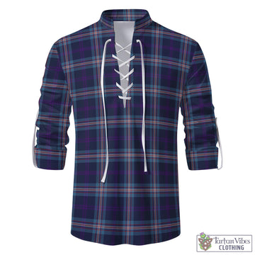 Nevoy Tartan Men's Scottish Traditional Jacobite Ghillie Kilt Shirt - Tartan Vibes Clothing