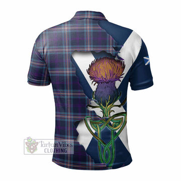 Nevoy Tartan Family Crest Polo Shirt Scottish Thistle Celtic Inspired - Tartan Vibes Clothing