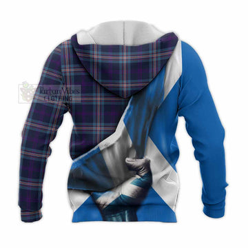 Nevoy Tartan Knitted Hoodie with Family Crest Scotland Patriotic Style - Tartan Vibes Clothing