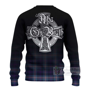 Nevoy Tartan Ugly Sweater Featuring Alba Gu Brath Family Crest Celtic Inspired - Tartan Vibes Clothing