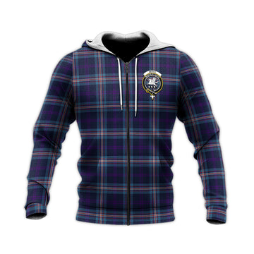 Nevoy Tartan Knitted Hoodie with Family Crest Unisex Knitted Zip Hoodie - Tartan Vibes Clothing