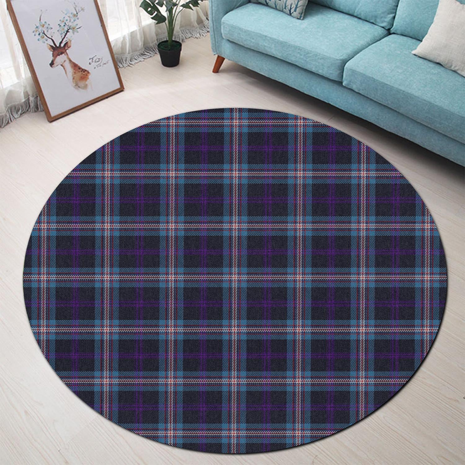 Nevoy Tartan Round Rug - Tartan Vibes Clothing
