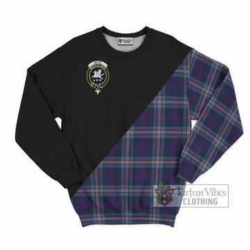 Nevoy Tartan Sweatshirt with Family Crest and Military Logo Style - Tartan Vibes Clothing
