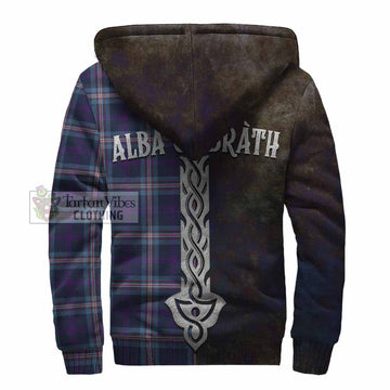 Nevoy Tartan Family Crest Sherpa Hoodie Alba Gu Brath Be Brave Lion Ancient Style - Tartan Vibes Clothing