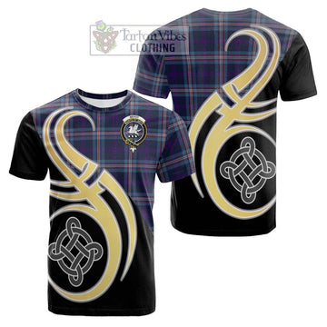 Nevoy Tartan Cotton T-shirt with Family Crest and Celtic Symbol Style Kid's Shirt - Tartan Vibes Clothing