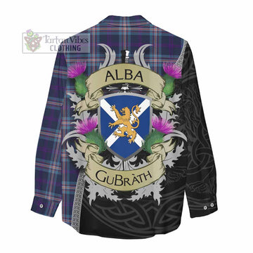 Nevoy Tartan Family Crest Women's Casual Shirt Lion Rampant Royal Thistle Shield Celtic Inspired - Tartan Vibes Clothing