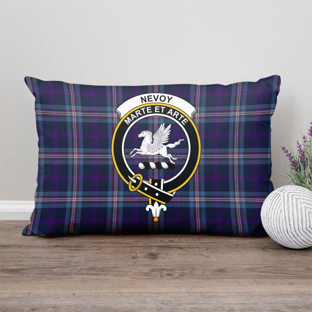 Nevoy Tartan Pillow Cover with Family Crest - Tartan Vibes Clothing