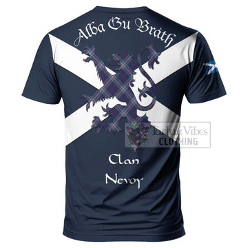 Nevoy Tartan Lion Rampant T-Shirt Proudly Display Your Heritage with Alba Gu Brath and Clan Name - Tartan Vibes Clothing