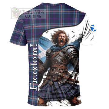 Nevoy Crest Tartan T-Shirt Inspired by the Freedom of Scottish Warrior - Tartan Vibes Clothing