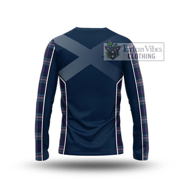 Nevoy Tartan Long Sleeve T-Shirt with Family Crest and Lion Rampant Vibes Sport Style - Tartan Vibes Clothing