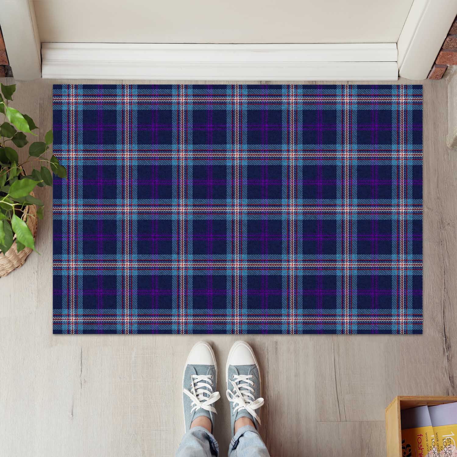 Nevoy Tartan Rubber Doormat - Tartan Vibes Clothing