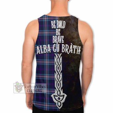 Nevoy Tartan Family Crest Men's Tank Top Alba Gu Brath Be Brave Lion Ancient Style - Tartan Vibes Clothing