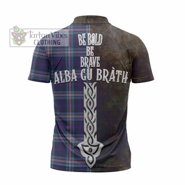 Nevoy Tartan Family Crest Zipper Polo Shirt Alba Gu Brath Be Brave Lion Ancient Style - Tartan Vibes Clothing