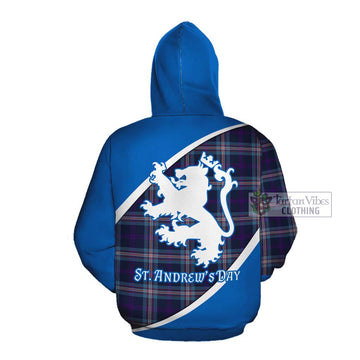 Nevoy Family Crest Tartan Cotton Hoodie Celebrate Saint Andrew's Day in Style Pullover Hoodie - Tartan Vibes Clothing