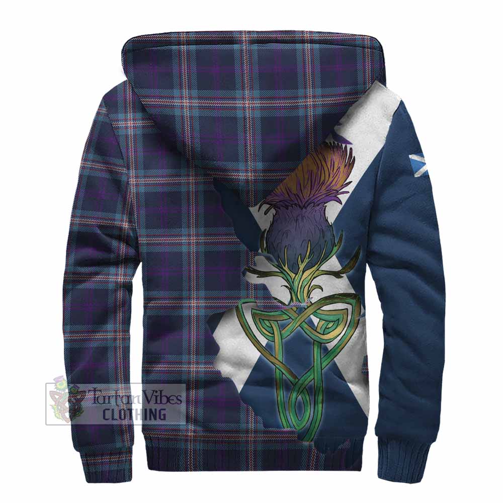 Nevoy Tartan Family Crest Sherpa Hoodie Scottish Thistle Celtic Inspired - Tartan Vibes Clothing