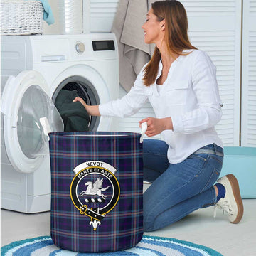 Nevoy Tartan Laundry Basket with Family Crest - Tartan Vibes Clothing