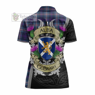 Nevoy Tartan Family Crest Women's Polo Shirt Lion Rampant Royal Thistle Shield Celtic Inspired - Tartan Vibes Clothing