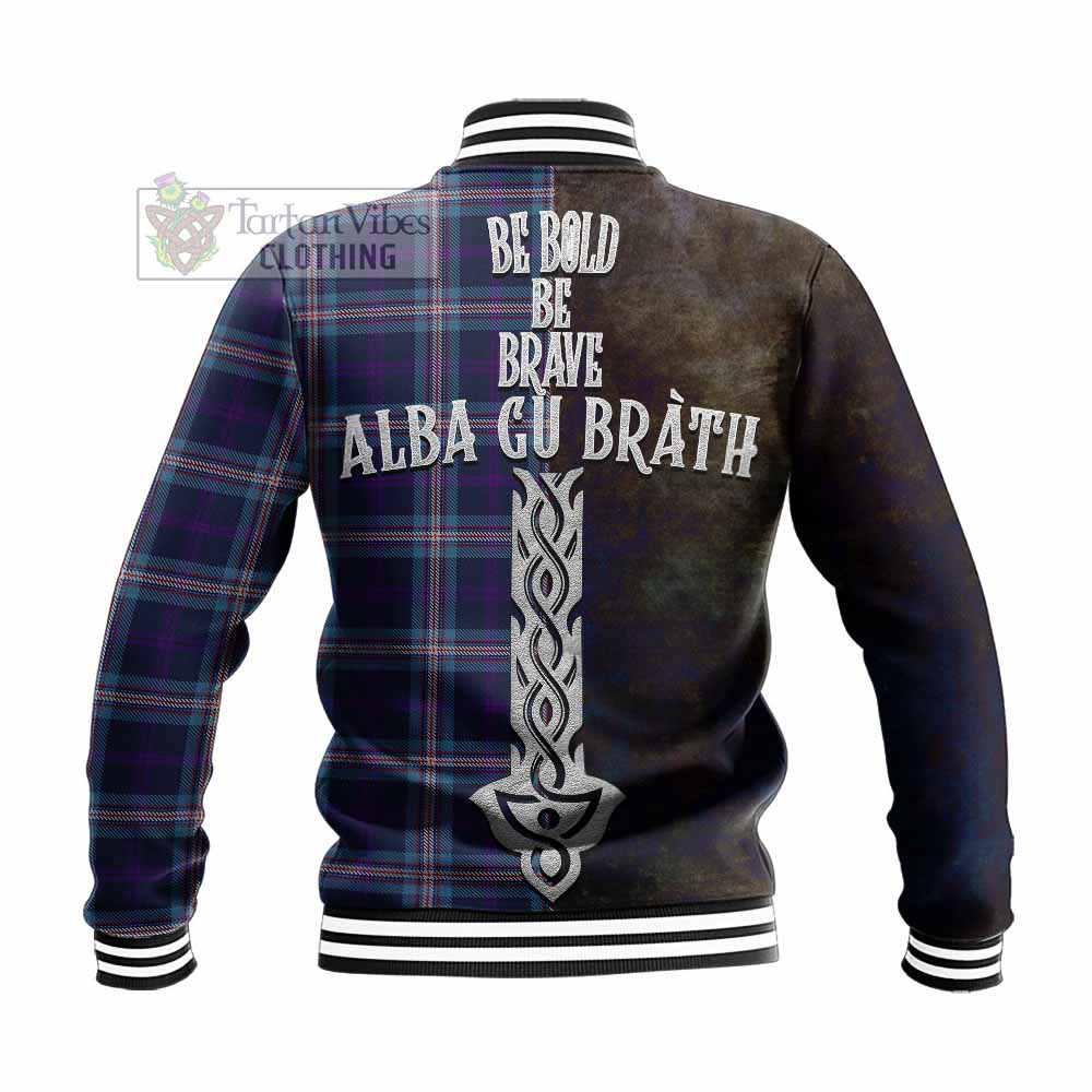 Nevoy Tartan Family Crest Baseball Jacket Alba Gu Brath Be Brave Lion Ancient Style - Tartan Vibes Clothing